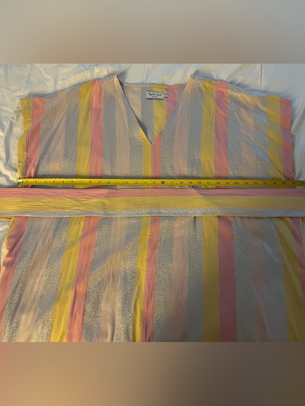Rujuta Sheth Ruby Kaftan Dress - Candy Stripe sz M/L - Picture 3 of 7